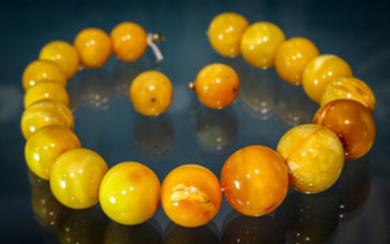 Imitation Amber Necklace and Earrings
