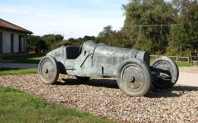 *A Bugatti Type 35 sculpture