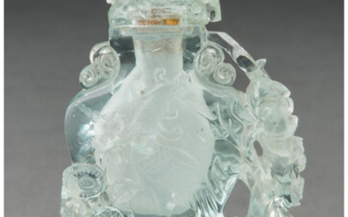 A Chinese Aquamarine Snuff Bottle