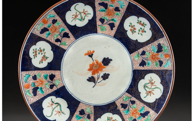 A Chinese Imari-Style Porcelain Charger