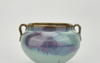 A Chinese JUN ware vase, 14TH/16TH Century Size:(H13.5CM/D13...