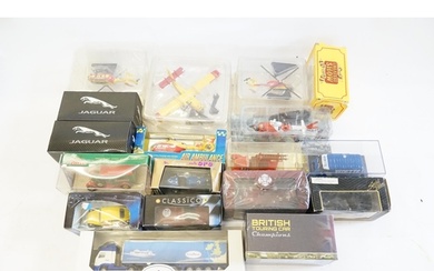 A Collection of 18 x Boxed various Diecast vehicles & Aircra...