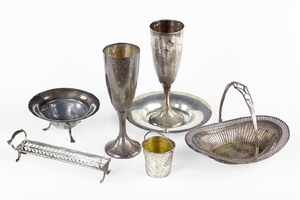 A Collection of American Sterling Silver Table