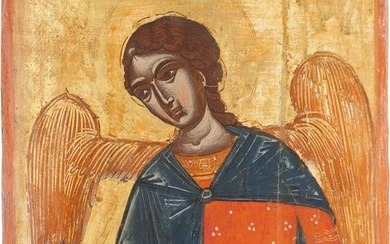 A FINE ICON SHOWING THE ARCHANGEL GABRIEL FROM A DEISIS FRO