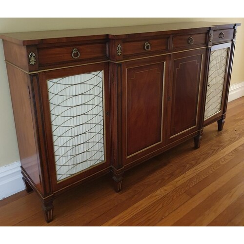 A Fantastic Mahogany Side Cabinet in the Regency style with ...