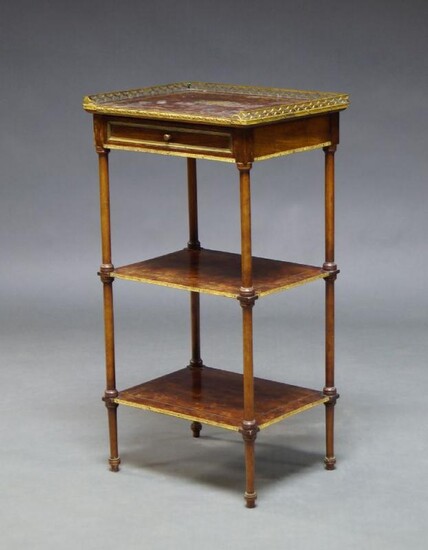 A French mahogany and gilt metal mounted...