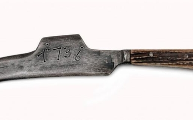 A Hunting Knife with Chopping Blade