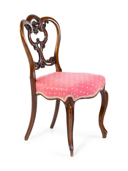 A Louis XV Style Walnut Side Chair