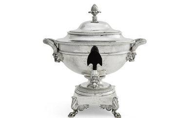 A Paul Storr sterling silver tea urn, 1806