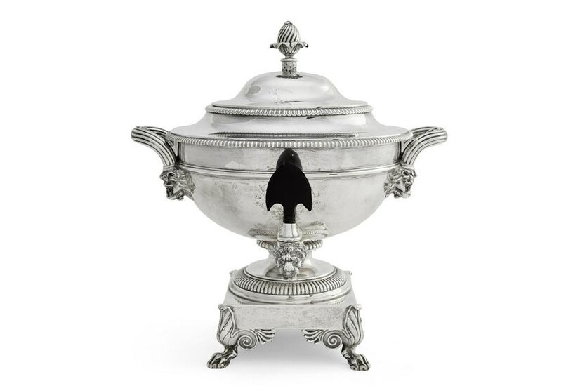 A Paul Storr sterling silver tea urn, 1806