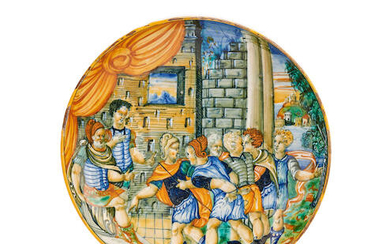 A Pesaro maiolica istoriato tazza, circa 1540
