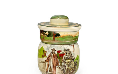 A Royal Doulton Series Ware Motoring large tobacco Jar with...
