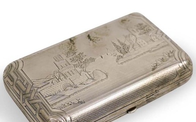 A Russian 84 Silver Cigarette Box