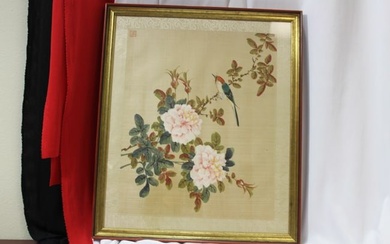 A Signed Chinese Painting on Silk