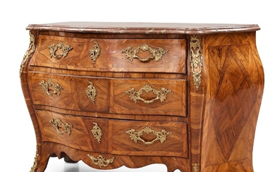 A Swedish Rococo 18th century commode by C M Herlin.
