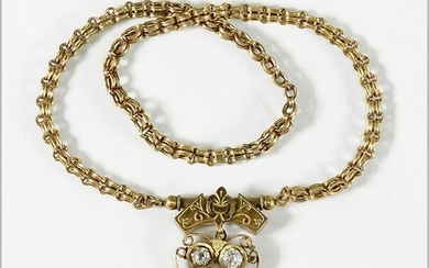 A Victorian Goldfilled Necklace.