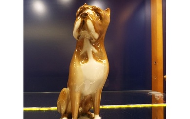 A Zsolnay Pecs porcelain Boxer dog