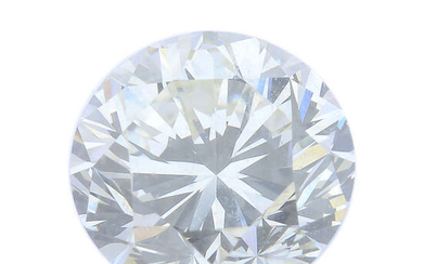 A brilliant-cut diamond, weighing 0.85ct, with report, within a security seal.