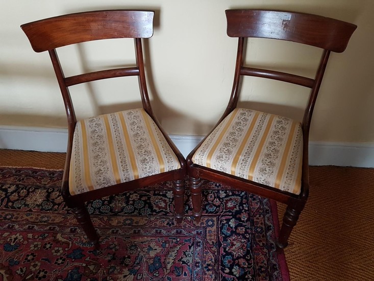 A good set of six simple Georgian Mahogany Dining Chairs. Ci...