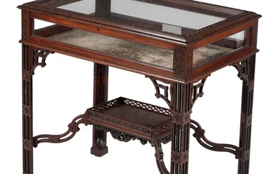 A mahogany bijouterie table in George III style