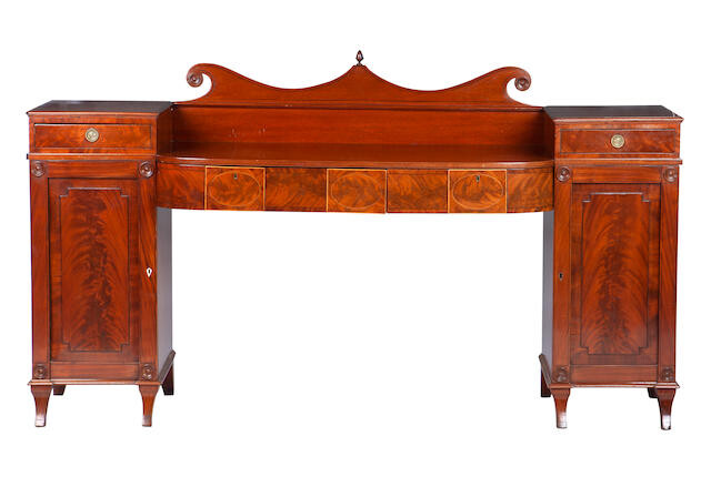 A mid 19th century mahogany sideboard
