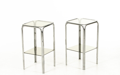A pair of side tables, late 20th century.