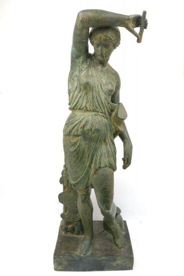 A patinated resin model of Diana, after...