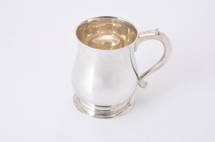 A silver baluster mug by Thomas of New Bond Street