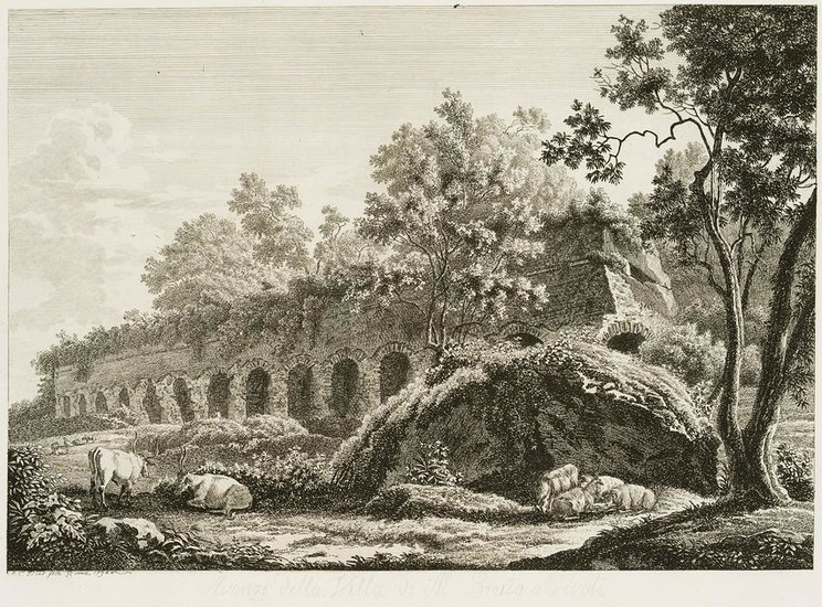 A.DIES(*1755), Villa of Brutus in Tivoli, 1794