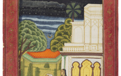 AN ILLUSTRATION FROM A RAGAMALA SERIES: MALKOS RAGA INDIA, DECCAN, KOLHAPUR, CIRCA 1775