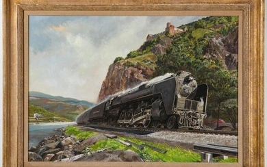 AN IMPORTANT PETER HELCK PAINTING FOR NEW YORK CENTRAL