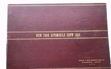 AUTO SHOW - NEW YORK 1934