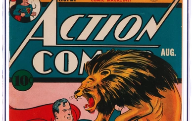 Action Comics #27 (DC, 1940) CGC VF- 7.5 Off-white...