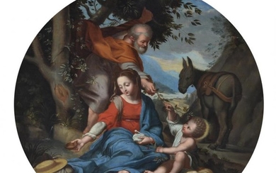 After Federico Barocci (17th/18th century), The Rest on the flight into Egypt