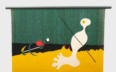 After Joan Miro (1893-1983): Person Throwing a Stone at