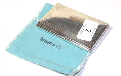 An American silver card-case, by Tiffany and Co., New York,...
