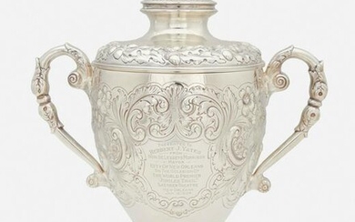 An American sterling silver trophy urn