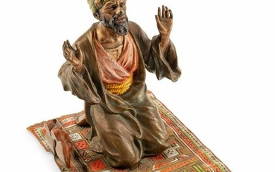 An Austrian Cold-Painted Bronze Figure of a Man in