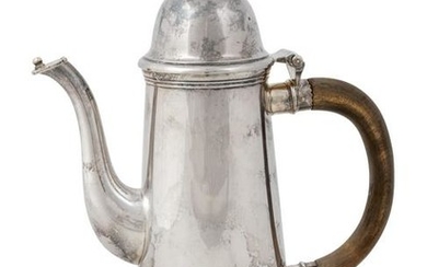 An English Silver Lighthouse Coffee Pot Height 10