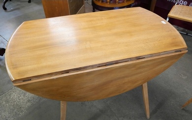 An Ercol Blonde elm and beech Windsor drop-leaf table