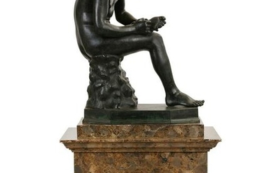 An Italian bronze model of Fedele / Spinario