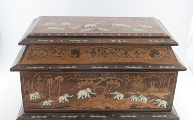 An early 20th century Anglo-Indian ivory