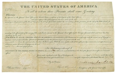 Andrew Jackson Document Signed
