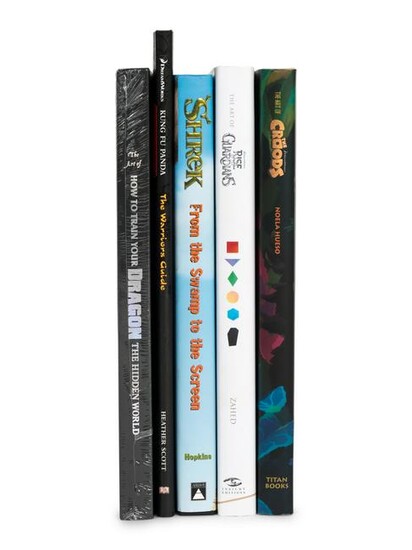 (Animation) A group of 6 art books from DreamWorks