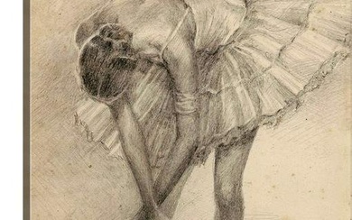 Antique Ballerina Study Canvas Reproduction Print By Ethan Harper