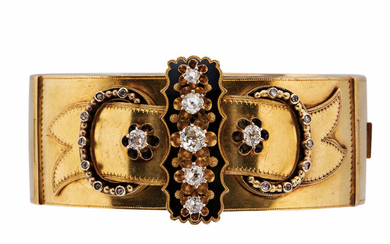 Antique Gold and Diamond Bracelet