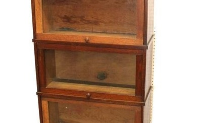 Antique Nicholson 4 stack barrister bookcase in the three quarters size from Chase City, Virginia