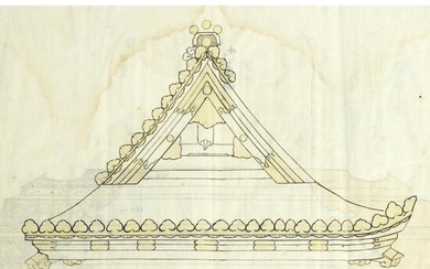[Architecture], Plans for the Door of the Ankokuden at