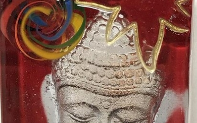 Art Glass Buddha Head