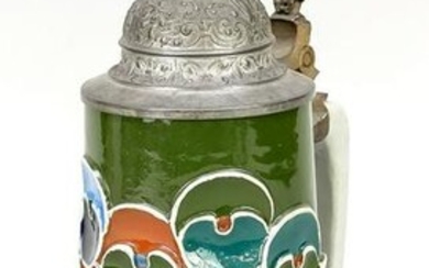 Art Nouveau stoneware jug, c. 190